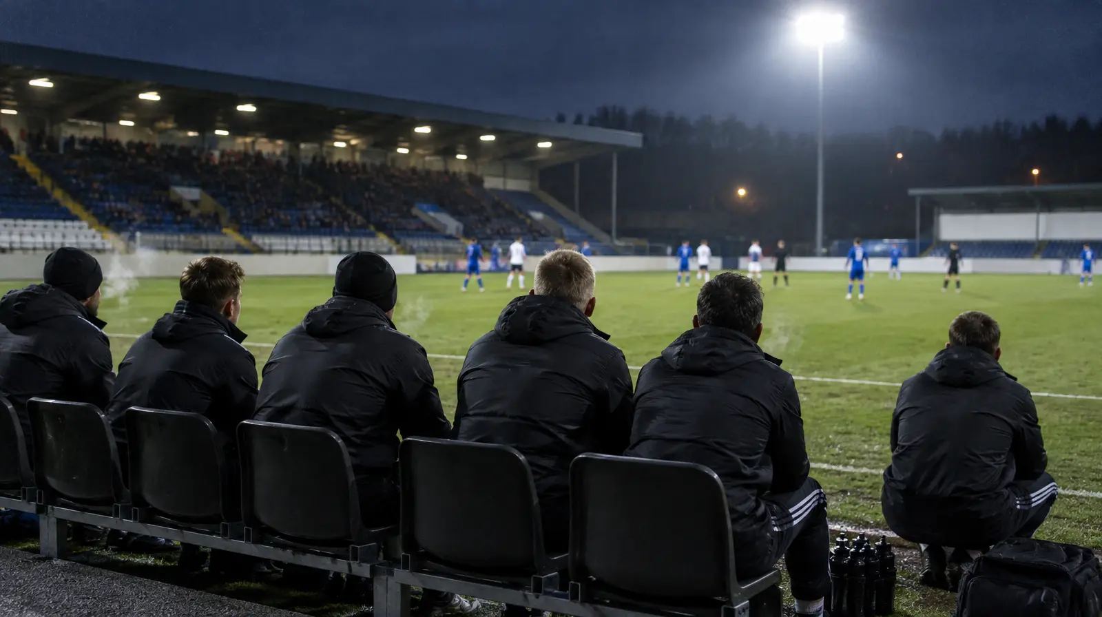 Avbytare och staben på bänken en kväll i Europa League